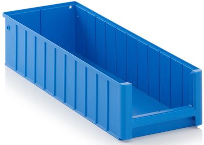 Stelling En Magazijnbak Kunststof Blauw Maat 60x23,4x14cm